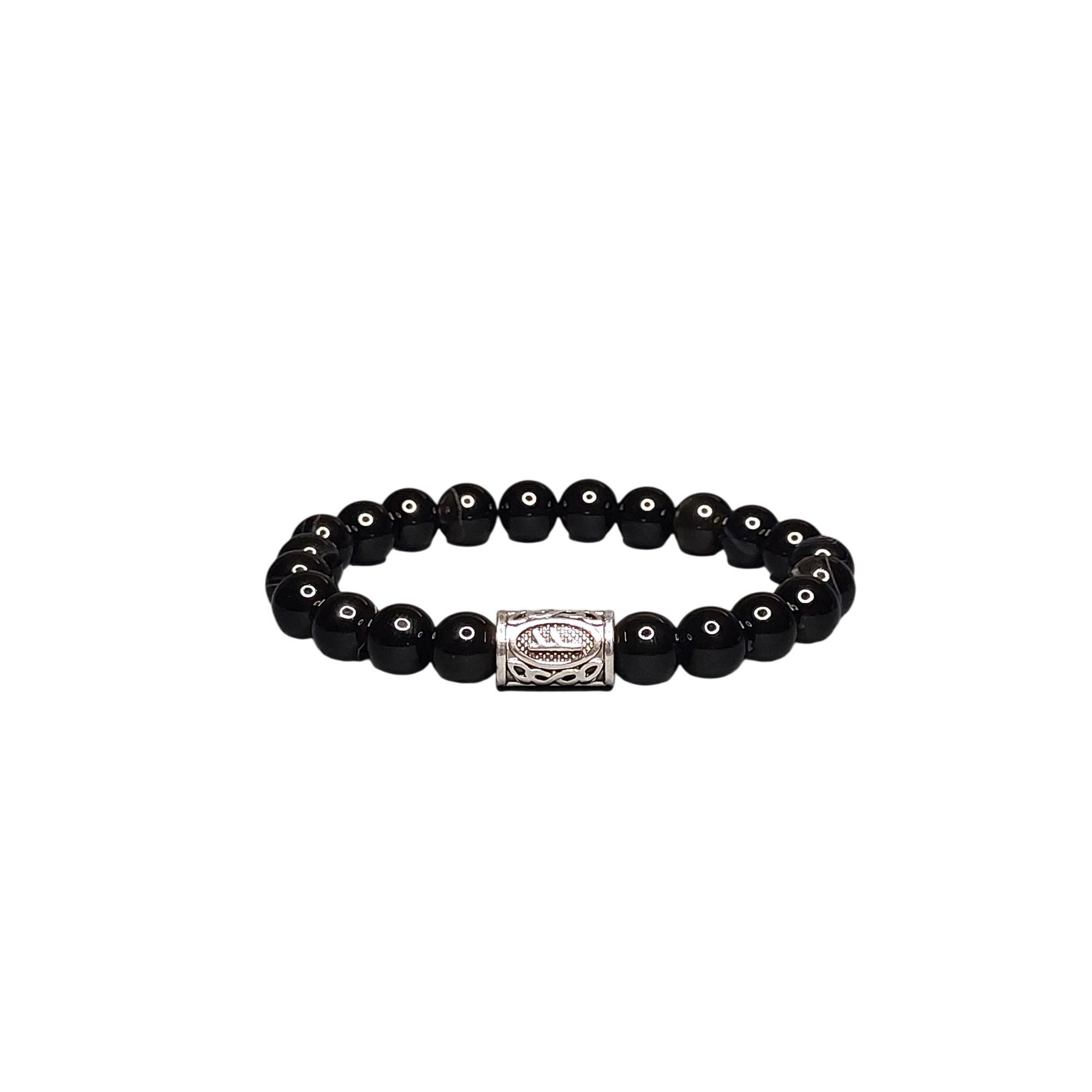 Фінансовий рунічний браслет з агатом